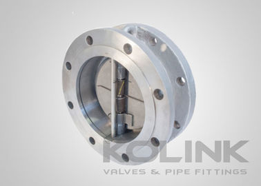 Valve de vérification de gaufre à double porte en acier inoxydable résistant et métallique
