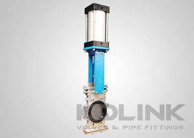 Par conduit Slurry couteau vannes de porte avec couvercle inférieur et les ports d'écoulement