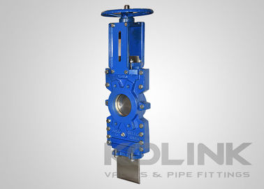 Valve de porte à couteau à ouverture à travers le conduit 2-Pc Valve à couteau, étanche à la bulle