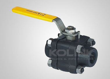2pc soupape à billes en acier forgé, soudé à la prise / extrémité NPT, CL150-1500 A105 F304