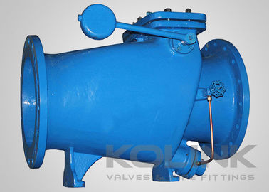 Valve de vérification de balancement anti-choc en fonte, contre-poids et option d'amortisseur hydraulique