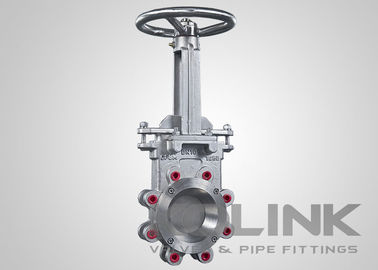 Valve de porte de couteau résistante à l'usure avec cône de déflexion SS ou Ni-hard