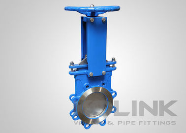 Valve de porte de couteau en acier coulé avec protection de la tige dans l'industrie minière