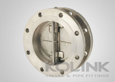 Valve de vérification de gaufre à double porte en acier inoxydable résistant et métallique