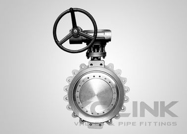 Ventilateur de papillon à triple excentricité à bagages en métal avec siège DN50-DN1200