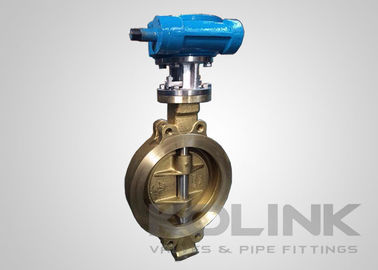 Triple décalage en bronze C95500 soupape papillon double gaufre excentrique à brins