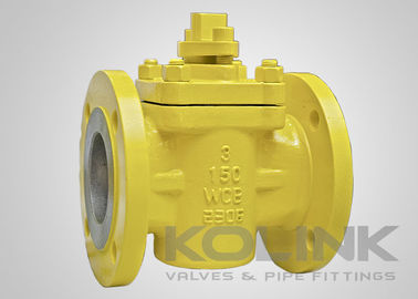 Valve à bouchon à manches en PTFE en acier coulé non lubrifié API 599
