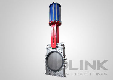 Par conduit Slurry couteau vannes de porte avec couvercle inférieur et les ports d'écoulement