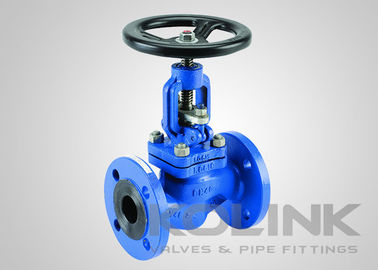 DIN Valve à globe en acier coulé PN10-160 Fonctionnement manuel à flancs