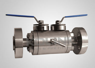 DBB soupape à bille double bloc et saignement, double bille, flange / extrémité de vis