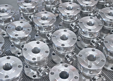 Valve à bille en acier inoxydable 2 pièces à corps divisé à bille flottante CF8 CF8M