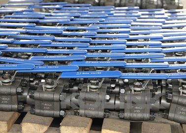 Vanne à boule en acier forgé 2 pièces A105 F304 soudée à emboîtement NPT