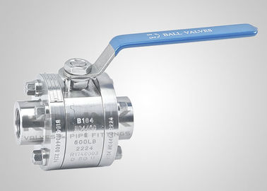 Valve à bille en acier forgé 1/2-8 pouces NPT BSPT Lever Gear Opéré