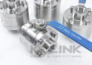 Valve à bille en acier forgé 1/2-8 pouces NPT BSPT Lever Gear Opéré