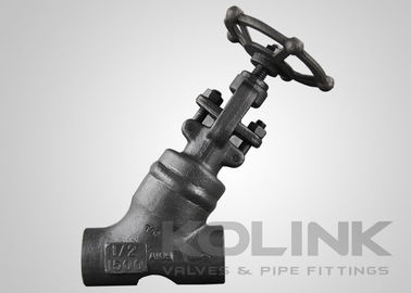 Ventilateur de boucle en acier forgé Y globule Ventilateur d'arrêt oblique Socket de port régulier soudé