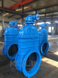 DIN 3352 F4 Valve de porte assise résistante à la montée de la tige en fonte GGG40 GGG50