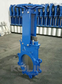 Valve de porte à couteau unidirectionnelle en acier coulé de classe 150 PN10 PN16