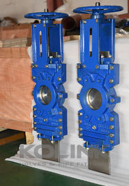 Valve de porte à couteau à ouverture à travers le conduit 2-Pc Valve à couteau, étanche à la bulle