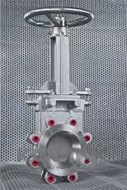 Valve de porte de couteau résistante à l'usure avec cône de déflexion SS ou Ni-hard